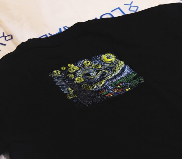 The Starry Night by Van Gogh – Wearable Art in Premium Embroidery